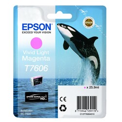 Epson T7606-C13T76064010 Açık Kırmızı Orjinal Kartuş - Epson